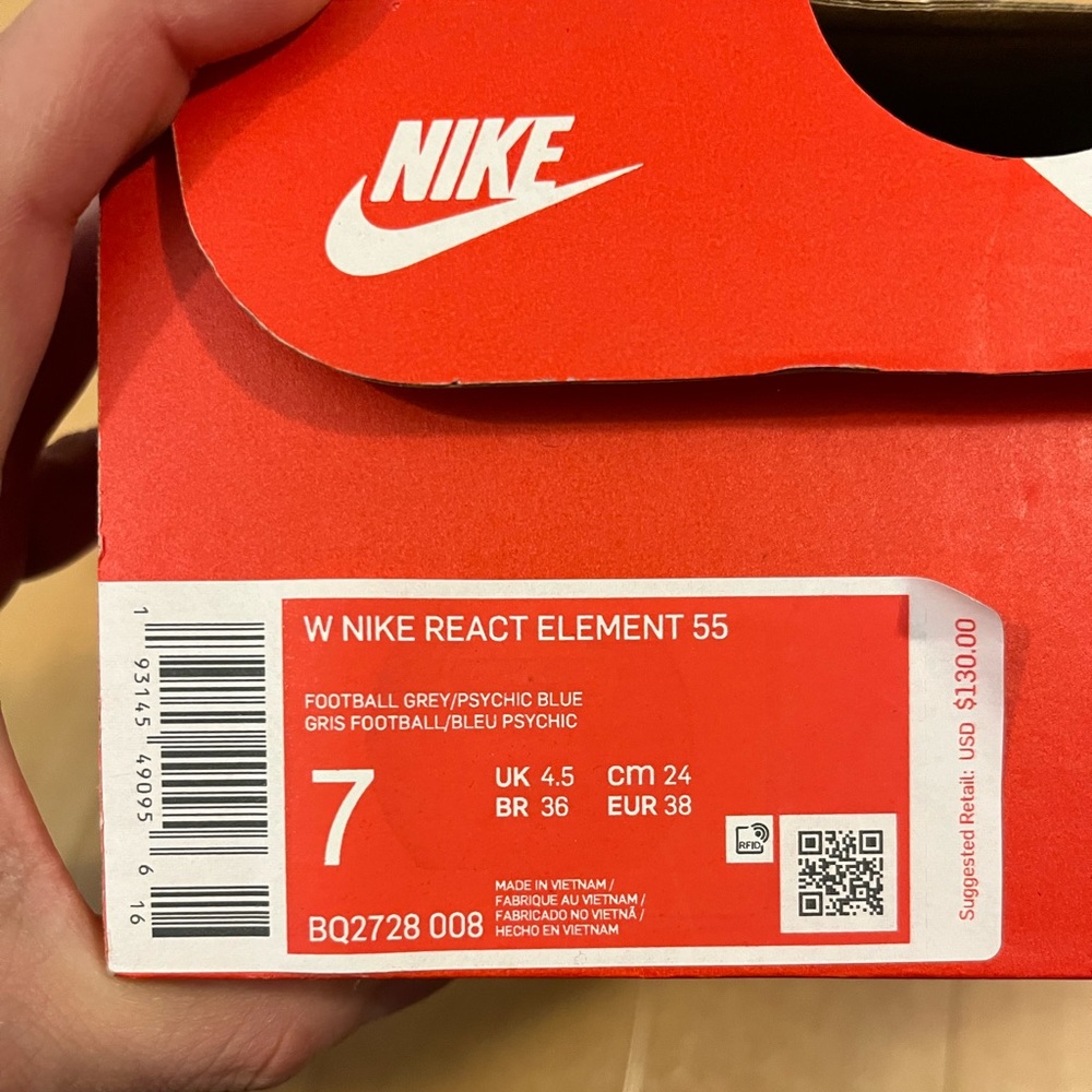W Nike React Element 55 size 7 - Picture 14 of 14